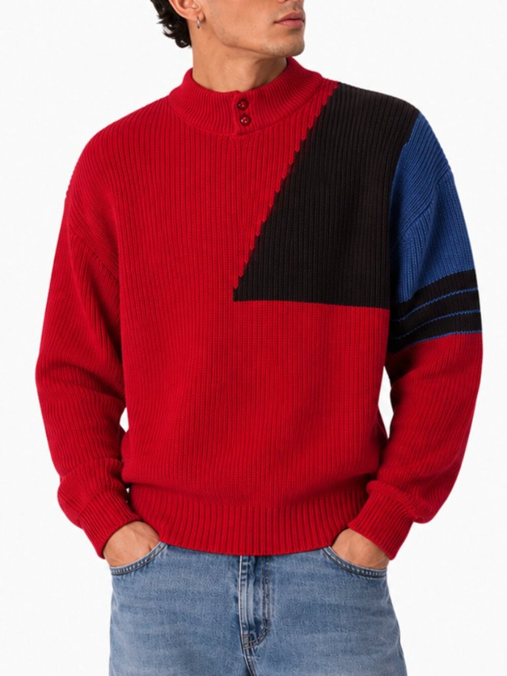 Vintage 80s Cable Knit Sweater MEDIUM